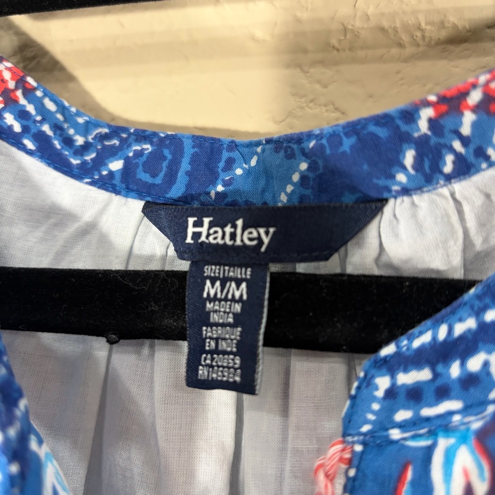 HATLEY hatley celine maxi dress in diamond shibori Sz M Vacay Beachy Party - Picture 5 of 11